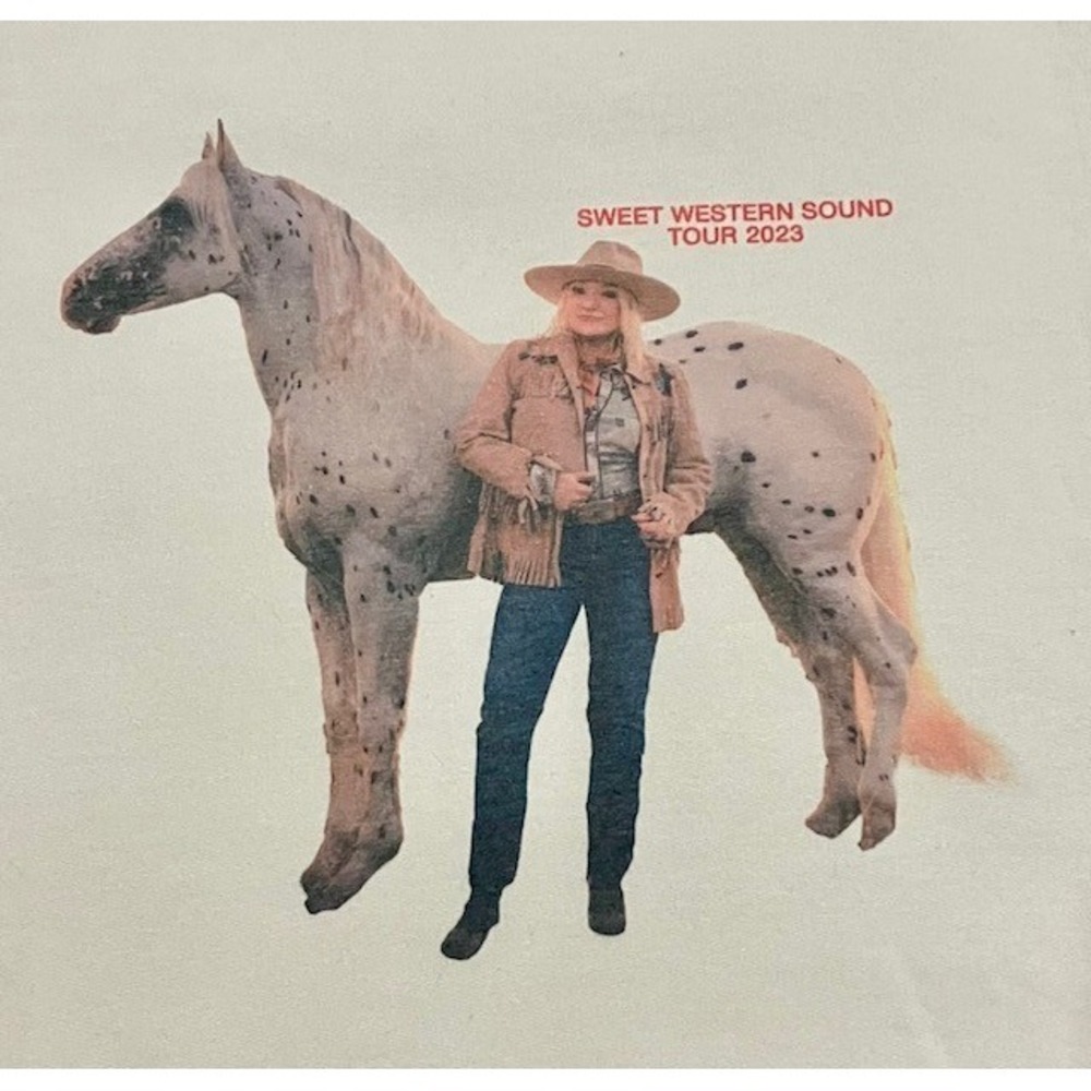 Tanya Tucker Ladies Sweatshirt Sweet Western Sound Tour 2023 ONLY MEASUREMENTS - Picture 2 of 3